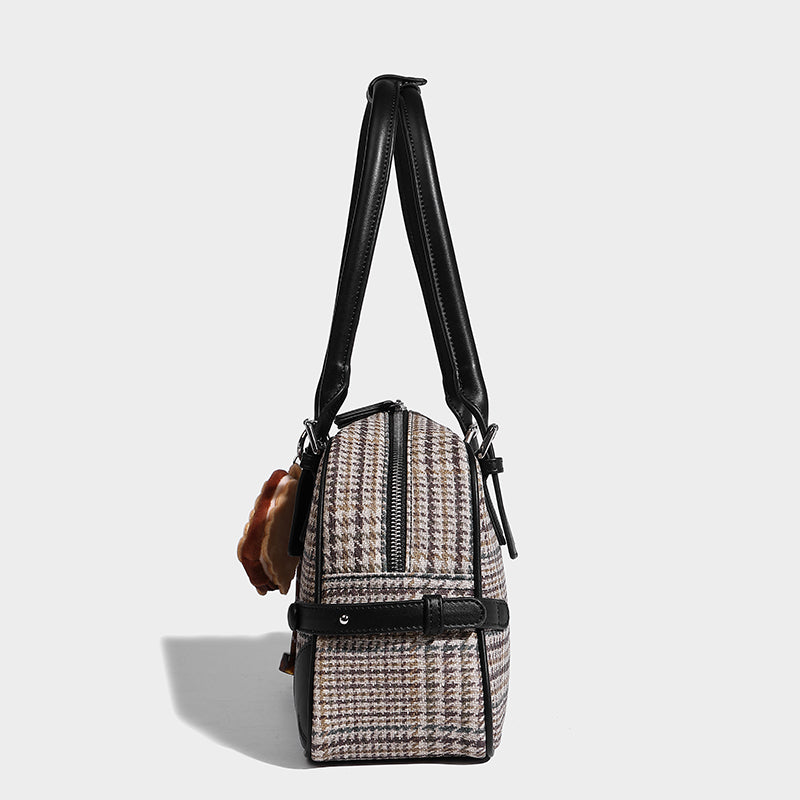 Autumn Simple Casual Big Bag 2025 New Trend Fashion Plaid Women's Handbag