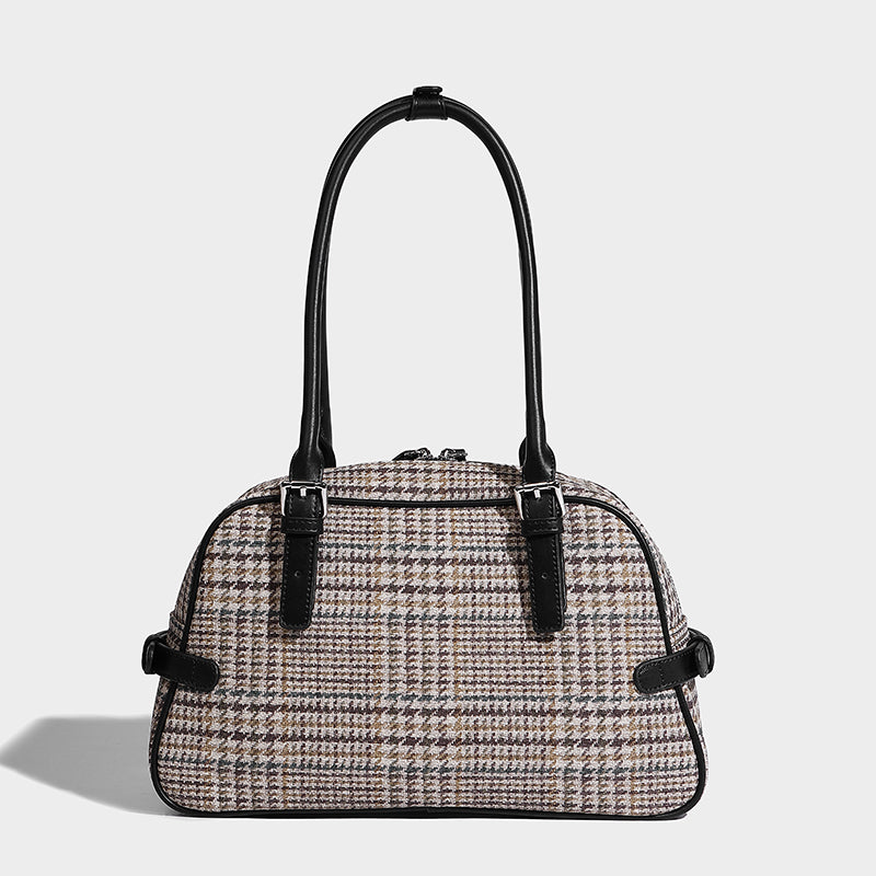 Autumn Simple Casual Big Bag 2025 New Trend Fashion Plaid Women's Handbag