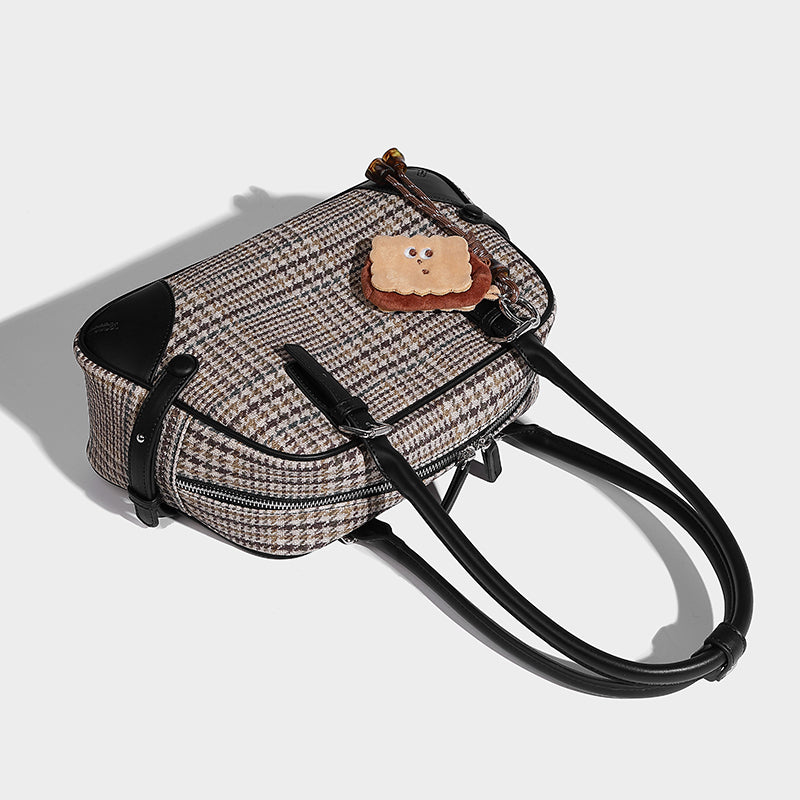Autumn Simple Casual Big Bag 2025 New Trend Fashion Plaid Women's Handbag