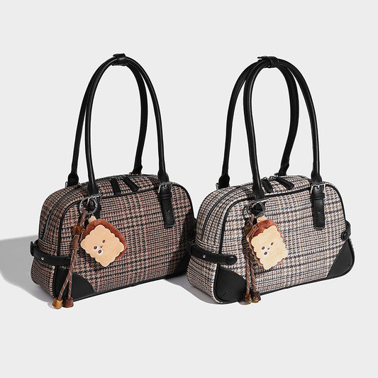 Autumn Simple Casual Big Bag 2025 New Trend Fashion Plaid Women's Handbag