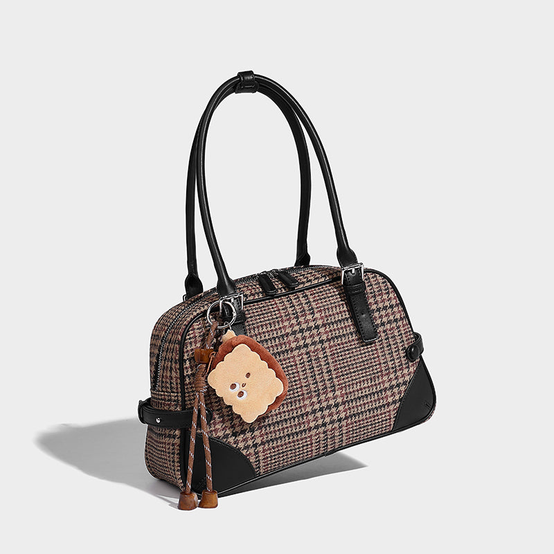 Autumn Simple Casual Big Bag 2025 New Trend Fashion Plaid Women's Handbag