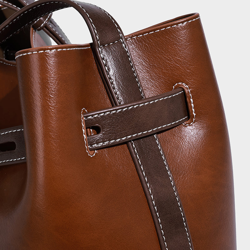 Vegan Leather Women's Bucket Bags