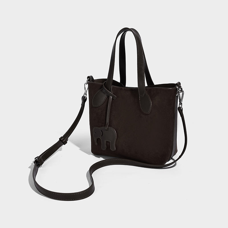 Large Capacity Faux Suede Shoulder Hobo Bag Luxury Suede Handbag Bag for Women