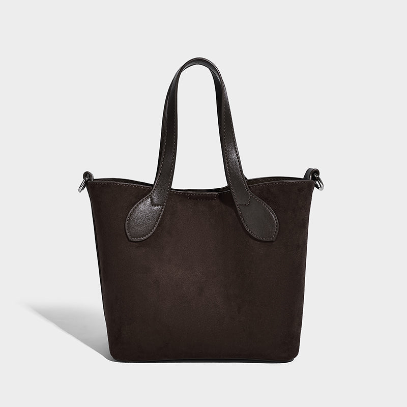 Large Capacity Faux Suede Shoulder Hobo Bag Luxury Suede Handbag Bag for Women