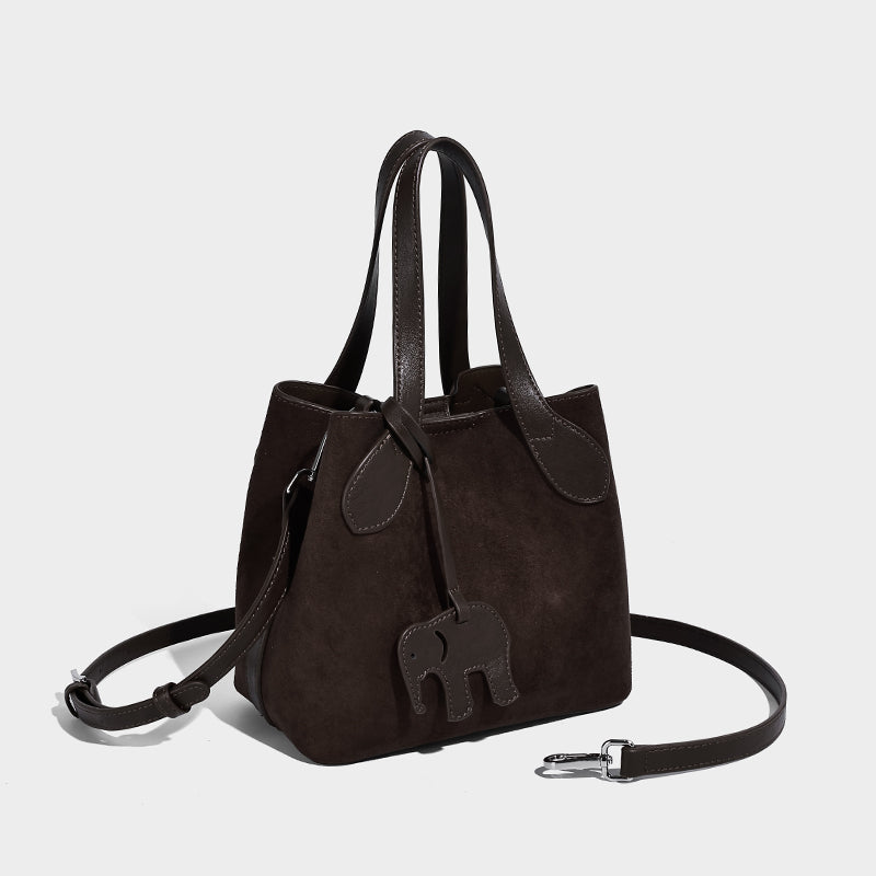 Large Capacity Faux Suede Shoulder Hobo Bag Luxury Suede Handbag Bag for Women