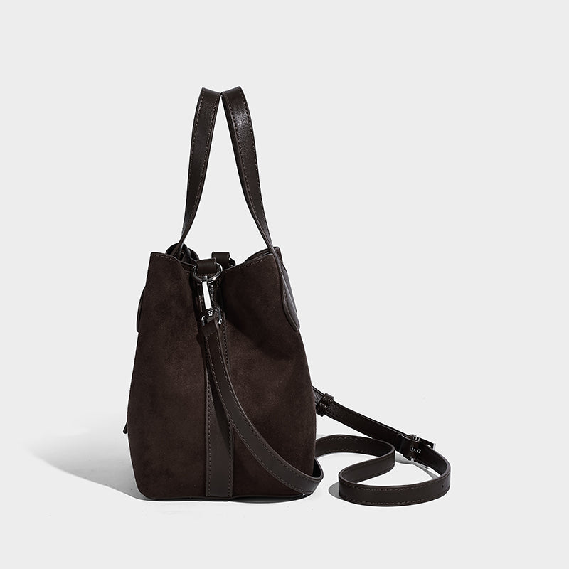 Large Capacity Faux Suede Shoulder Hobo Bag Luxury Suede Handbag Bag for Women