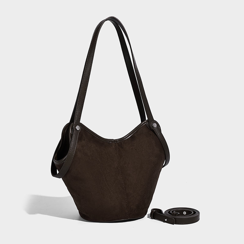 Women's Suede Handbags European and American Fashion Women's Bag