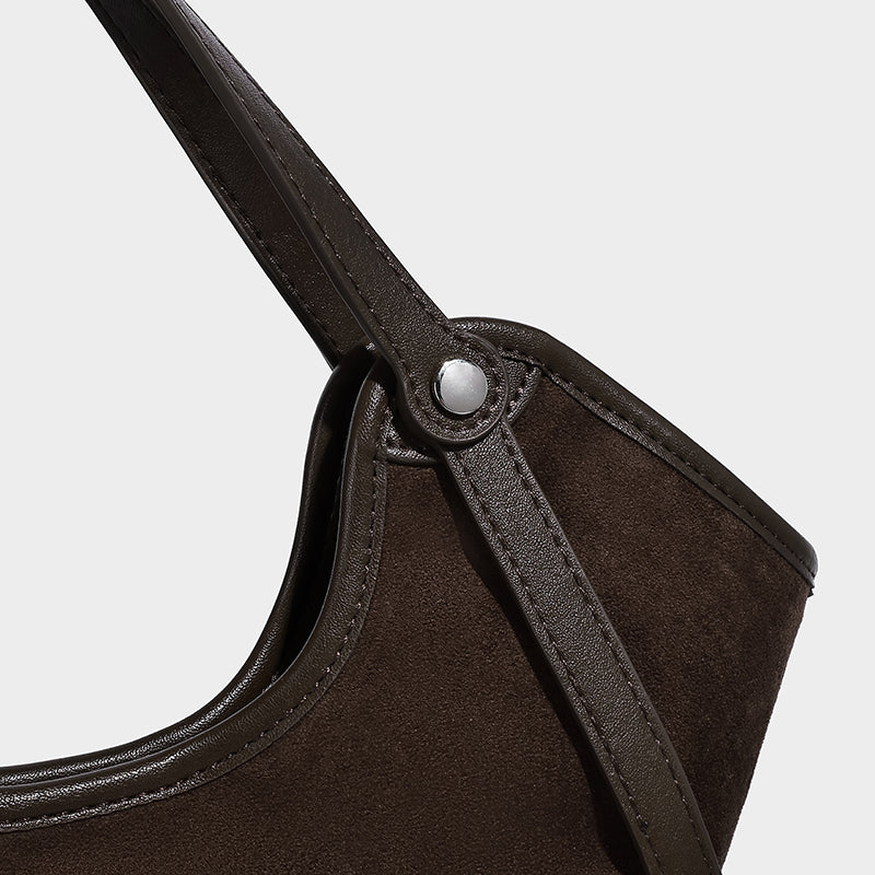 Women's Suede Handbags European and American Fashion Women's Bag