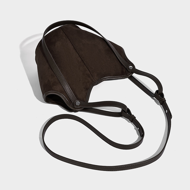 Women's Suede Handbags European and American Fashion Women's Bag