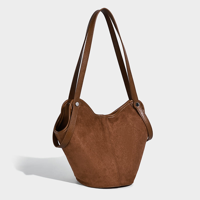 Women's Suede Handbags European and American Fashion Women's Bag