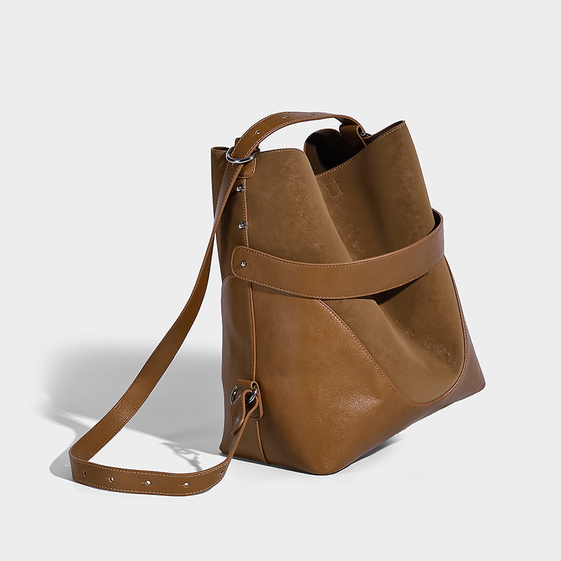 2025 Vintage Suede Bucket Bag for Winter
