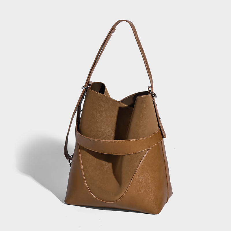2025 Vintage Suede Bucket Bag for Winter