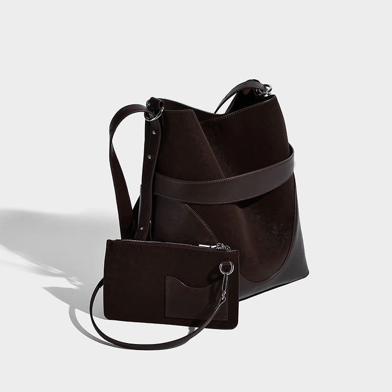 2025 Vintage Suede Bucket Bag for Winter