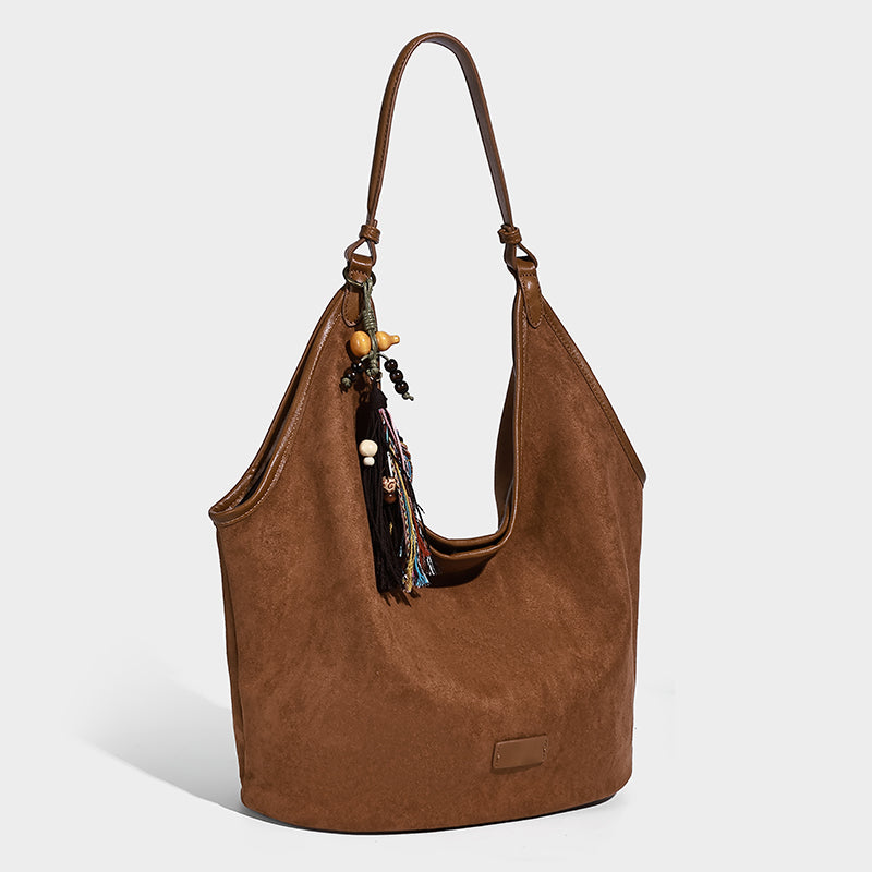 Suede Ladies Handbags Designer Tote Bag for Women