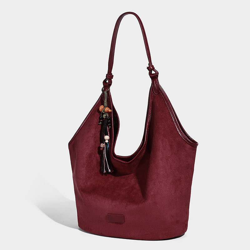 Suede Ladies Handbags Designer Tote Bag for Women