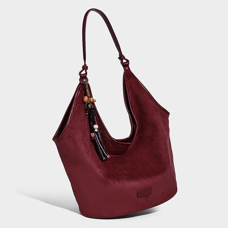 Suede Ladies Handbags Designer Tote Bag for Women