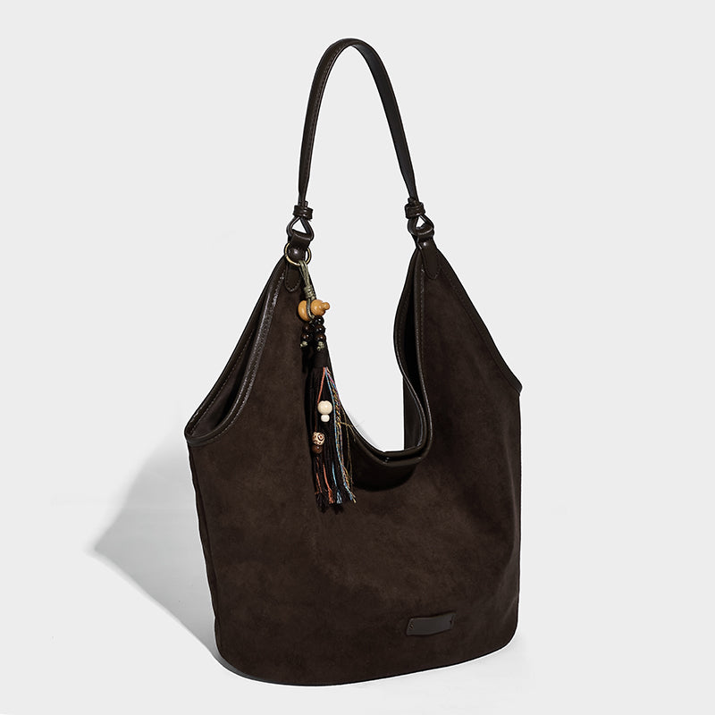 Suede Ladies Handbags Designer Tote Bag for Women